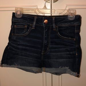 American Eagle denim hi-rise shorts